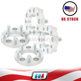 Sua4cars S4819572 4pcs 1 Inch 5x5 Wheel Spacers 1/2 X20 Studs For 2007-17 2018 Jeep Wrangler Jk Sport