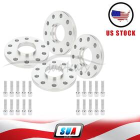 S4819598 Sua4cars 4pcs 15mm Thick 5x130 14x1.5 5lug Wheel Spacers For Porsche Panamera Cayman