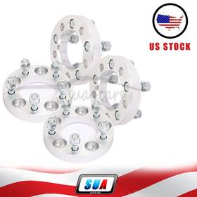 S4819600 Sua4cars 4pc 25mm 1 Inch Thick 12x1.5 5x4.5 5lugs Wheel Spacers For 2003-2008 Hyundai Tiburon