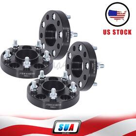 S4823494 Sua4cars 4pcs 1 Inch 5x4.5 To 12x1.5 Studs Wheel Spacers For Hyundai Mazda Mitsubishi