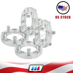 S4826105 Sua4cars 2 Pair 1 Inch 25mm 5x5.5 9/16 X18 Studs Wheel Spacers For Ram 1500