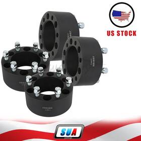 Sua4cars S4826107 4pcs 3 Inch 6x5.5 14x1.5 Studs Wheel Spacers For 1999-2025 Chevrolet Silverado 1500