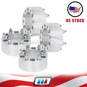 S4826109 Sua4cars 4 Pcs 3 Inch 6x5.5 12x1.5 Studs Wheel Spacers For Toyota Tacoma 4runner