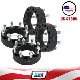 S4826116 Sua4cars 4 Pcs 2 Inch 8x170 14x1.5 Studs Wheel Spacers Fits 2003-2022 Ford F-250 Super Duty
