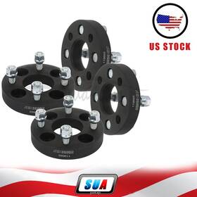 S4826158 Sua4cars 4pcs 1 Inch 4x100 12x1.5 Studs Wheel Spacers For Honda Civic Fit Toyota Yaris Scion