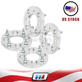 S4826169 Sua4cars 4pc 15mm 4x100 To 4x114.3/ 4x4.5 Inch 12x1.5 Wheel Adapters For Toyota Prius Pontiac