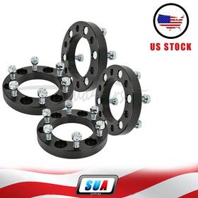 S4826195 Sua4cars 4 Pcs 1 Inch 6x5.5 12x1.5 Studs Wheel Spacers For Toyota Tacoma Chevrolet Colorado