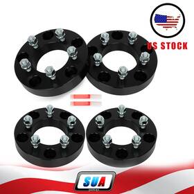 S842580 Sua4cars 4 Pcs 1.25 Inch Thick 5x5.5 To 5x4.5 Wheel Spacers Fits 2003-2006 E-150 12x1.5 Studs