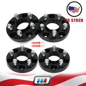 S842581 Sua4cars 4 Pcs 1 Inch Thick 5x5 To 5x4.5 Wheel Spacers Fits Jeep Grand Cherokee Wj 99-04