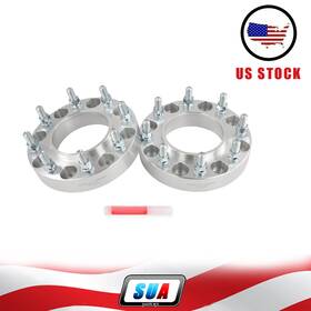 Sua4cars Sua129956001 2pcs 1.5 Inch Thick 8x180 Wheel Spacers For Chevy Silverado Sierra 2500 3500 Hd 6.6l