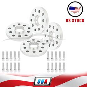 Sua4cars Sua81953804d 4pc Hub Centric Wheel Spacers 5x100 5x112 /10 Ball Bolts Fits Audi Volkswagen