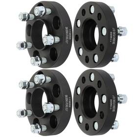 Sunnyaccessory 12866640 4pcs 1 Inch 5x4.5 Hub Centric Wheel Spacers 1/2 -20 For 1994-2014 Ford Mustang