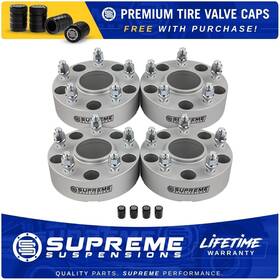 38170 Supreme Suspensions 1.5 Inch Billet Wheel Spacers 4 Pc Hubcentric For 2012-2018 Dodge Ram 1500 2wd 4wd