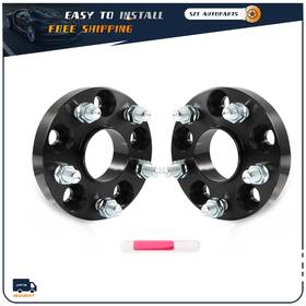 128896-szt Sztautopartstore 2 Pcs 1 Inch 25mm 5x4.5 5x114.3 14x1.5 64.1mm Cb 5 Lugs Wheel Spacers