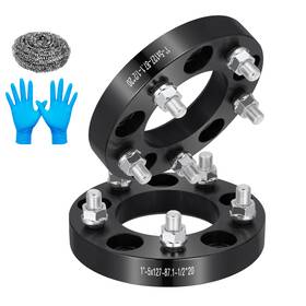 Ce06-00000bk-002-w Tembor 5x127 Wheel Spacers 1 Inch Thick 1/2 Lug For Buick Lesabre Cadillac Chevy Blazer 2wd