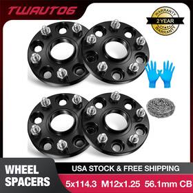 Os06876s2bk Tembor 4pcs 15mm Hubcentric Wheel Spacers 5x4.5 5x114.3 For Subaru Wrx Sti Impreza