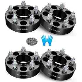 Os06891bks1 Tembor 4pcs 1.5 Inch 5x4.75 Hubcentric Wheel Spacers For Chevy Corvette S10 Blazer Camaro