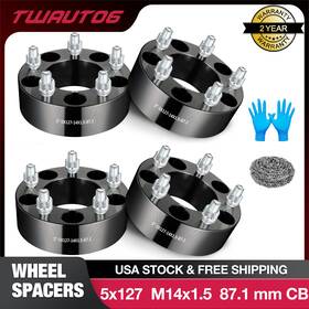 Os06895bks1 Tembor 4pcs 2 Inch 5x5 5x127 Wheel Spacers For Jeep Wrangler Grand Cherokee Gladiator