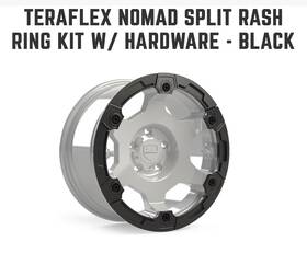 Teraflex 1056012 Rash Ring Guard Kit For Nomad Split Spoke Offroad Wheel - Black