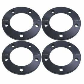 2-5x5.5-silver-4 Titan Wheel Accessories 1/2-5x5.5-silver-4 4pc 1/2 Inch Billet Spacers 5x5.5 Or 5x139.7 Bolt Pattern .5 Thick F
