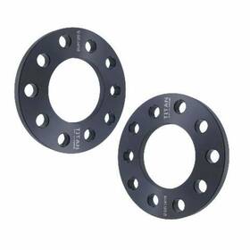 Titan Wheel Accessories 12mm-5x120.7-silver-2 1/2 Inch 5x4.75 Spacers - Wider Stance Black