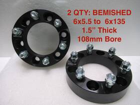 150-655-6135-1415b Titan Wheel Accessories 2 Qty 1.5 Inch Spacers Adapters 6x5.5 To 6x135mm 108mm Cb 14x1.5 Lug