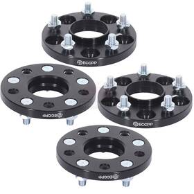 10928990 Top-refitting 4 Pcs 15mm 5x4.5 To 12x1.5 Studs Wheel Spacers Black For Honda Accord