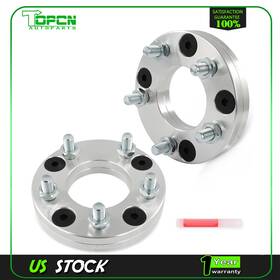 To12997501p Topcn 2pcs 1 Inch 4x4.5 To 5x4.5 Wheel Adapters 1/2-20 For Hyundai Honda Mitsubishi Nissan