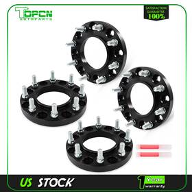 To84539901p Topcn 4 1 Inch 8x180 Hubcentirc Wheel Spacers M14x1.5 For Chevy Silverado Sierra 2500 Hd