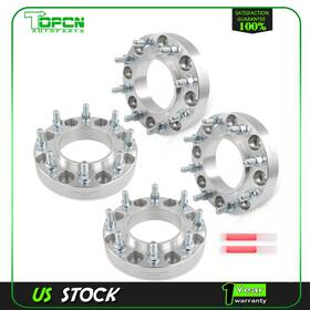 Topcn To84540001p 4x 1.5 Inch 8x180 Hubcentirc Wheel Spacers 14x1.5 For Chevy Silverado Sierra 2500 Hd