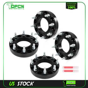 Topcn To84540101p 4x 1.5 Inch Thick 8x180 Wheel Spacers 14x1.5 For Chevy Silverado Sierra 2500 3500 Hd