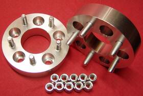 Trailsport4x4 7912554757167924 1 Inch Wheels Spacers Adapters Early Gm Camaro Corvette 7/16 Sae Studs And Nuts