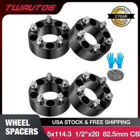 Twauto6 5x4.5 1987-1995&1997-2006 4x 2 Inch 5x114.3 Wheel Spacers For Ford Ranger Mustang Edge Jeep Wrangler