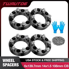 Os06062s3bk Twauto6 6x5.5 Wheel Spacers 1.5 Inch Thick 14x1.5 Studs For Chevy Silverado Sierra 1500 Os06062s3bk Twauto6 6x5.5 Wheel Spacers 1.5 Inch Thick 14x1.5 Studs For Chevy Silverado Sierra 1500