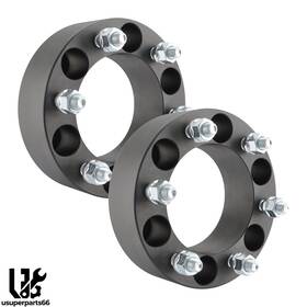 Usuwa2008002 Usuperparts66 2x 2 Inch Thick 6x5.5 6x139.7mm 108mm Center Bore Wheel Spacer Adapter 12x1.5 Stud