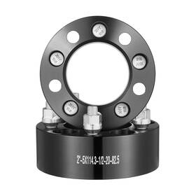 Vevor 197988217190 2 Inch 5 X4.5 Wheel Spacers Adapters Lug Forged Spacer 4 Pcs Black