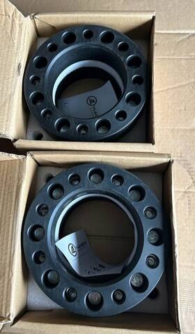 21002-504 Vlaoschi Black Forged 8x6.5 Wheel Spacers 2 Inch With 14x1.5 Studs Pack Of 4