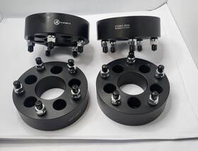 21041-504 Vlaoschi 2in Hubcentric Wheel Adapters Set Of 4 5x4.5 To 5x5 Black