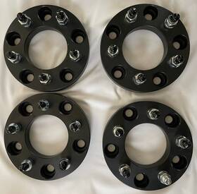 Dr505-254 Vlaoschi Black Forged 5x5.5 To 5x5 Wheel Adapters 1 Inch With 1/2 Studs