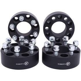 Dr602-504 Vlaoschi Black Forged 6x4.5 To 6x5.5 Wheel Adapters 2 Inch With 1/2 Studs
