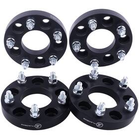 Jp510-254 Vlaoschi Black Forged 5x4.5 To 5x4.75 Wheel 1 Inch With 1/2 5 - Pack Of 4
