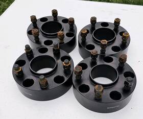 Rd-hca-55502141-778bk-2 Vnm 2012-2017 2 Inch Thick New Model Ram 1500 5 Lug Black Hub Centric Wheel Spacers