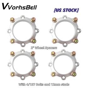 Tbp031-sl Vvorhsbell New For Can Am X3 All Years 2 Inch Wheel Spacers With 4/137 Bolts And 12mm Studs Fit