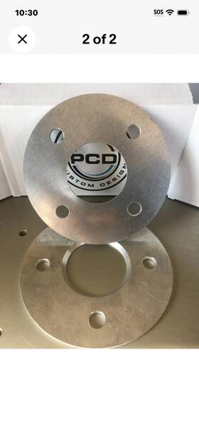 49858.15 Watfields Engineering 1 Pair 4x98 Shim Spacers 3mm Wide 58.1cb Fiat 500 Uk Made