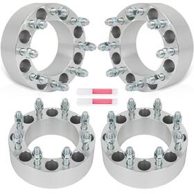 11175375 Wellstorehere 4pcs 2.5 Inch 8x6.5 Wheel Spacers 9/16 Stud For Ford E-250 E-350 Econoline Ram 2500