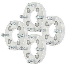 11181572 Wellstorehere 4pc 1 Inch 4x110 To 4x137 12x1.5 Studs Wheel Spacers For Mazda Rx-7 1979-1985 Silver