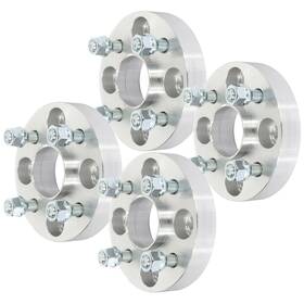 11181581 Wellstorehere 4pcs 1 Inch 4x100 12x1.5 Studs Wheel Spacers For Honda Civic Prelude Accord Crx Fit