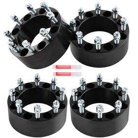 12734959 Wellstorehere 4pcs 3 Inch 8x6.5 Wheel Spacers 9/16 X18 For Ford E-250 2003-2013 And Ram 2500 2011-14