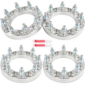 13107892 Wellstorehere 4 Pcs 1 Inch 8x165.1mm Wheel Spacers 14x1.5 For Chevrolet Suburban 2500 2000-2013