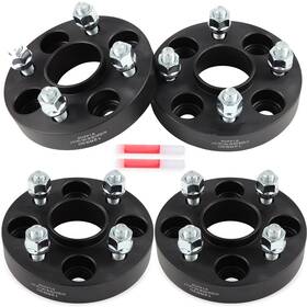 13107907 Wellstorehere 4x 1 Inch 4x100 Hubcentric Wheel Spacers 12x1.5 For 1979-2005 Honda Civic 4-lug Only